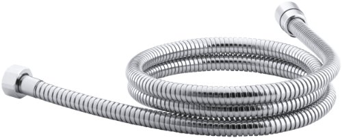 KOHLER K-8593-CP Mastershower 72" Metal Shower Hose for use with Handshowers (Sold Separately), Swivel Base, 1.152lb, Polished Chrome, 6 Foot