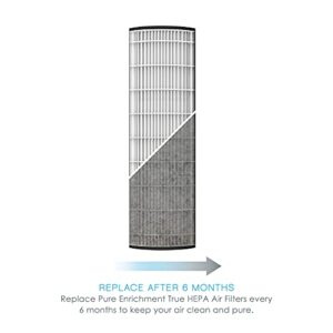 Pure Enrichment Genuine 2-in-1 True HEPA Replacement Filter for the PureZone Elite 4-in-1 Air Purifier - 2 Pack (PEAIRTWR)