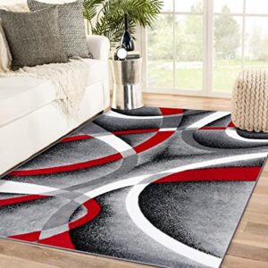 Persian Area Rugs 2305 Gray 8x11 Abstract Area Rug, 8 x 11 ft