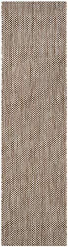 SAFAVIEH Courtyard Collection CY8521 Indoor/ Outdoor splashpoof Easy scrubbing Patio Backyard Mudroom Runner-Rug, 2'3' x 8', Natural/Black