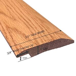 Prefinished Oak Overlap Threshold 3 1/2" Wide x 5/8" Thick with 5/16" High Overlap (8 FT (96 3/4") Long)