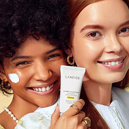 LANEIGE Hydro UV Defense SPF 50+: Lightweight, Daily, Non-Greasy, Sunscreen for UVA & UVB Protection, 1.6 fl. oz.