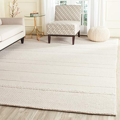 Safavieh Natura Collection 6' x 9' Natural NAT215A Handmade Wool Area Rug