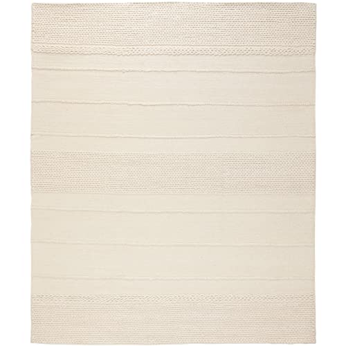 Safavieh Natura Collection 6' x 9' Natural NAT215A Handmade Wool Area Rug