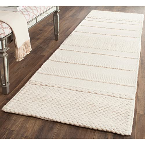 Safavieh Natura Collection 6' x 9' Natural NAT215A Handmade Wool Area Rug