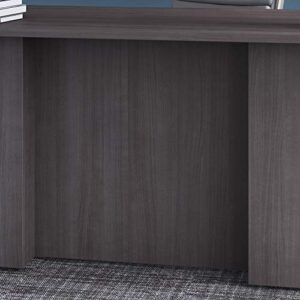 Bush Business Furniture Office 500 U Shaped Executive Desk with Drawers and Hutch, 72W, Storm Gray