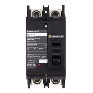schneider electric 240-volt 175-amp qdl22175 molded case circuit breaker 600v 100a