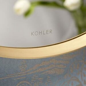 KOHLER K-26050-BGL Essential Mirror, 28" Round, Modern Brushed Gold