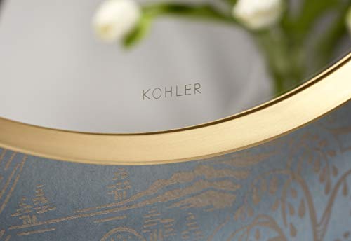 KOHLER K-26050-BGL Essential Mirror, 28" Round, Modern Brushed Gold