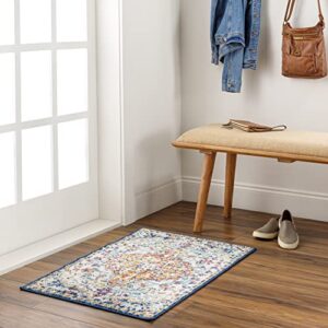 Artistic Weavers Odelia Vintage Bohemian Area Rug,2' x 3',Orange/Navy