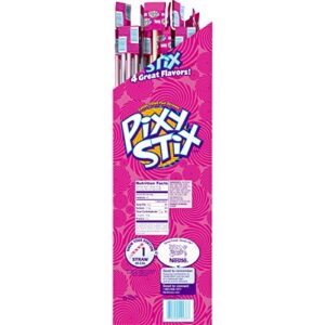 Pixy Stix Candy Filled Fun Straws, Grape, Maui Punch, Cherry & Orange Flavors, 0.42 oz (Pack of 85)