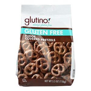 glutino chocolate covered pretzel, 5.5 ounce – 12 per case.