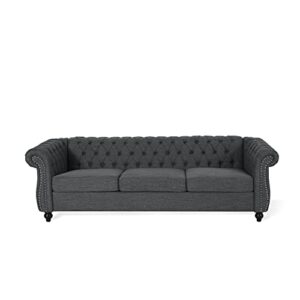 christopher knight home parksley sofas, charcoal + dark brown