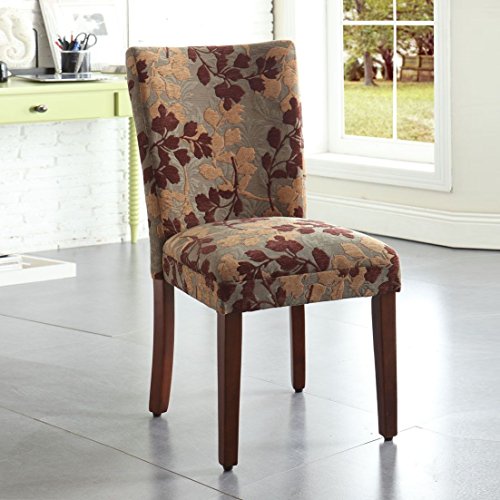 Homepop Home Decor | K1136-F975 | Classic Upholstered Parsons Dining Chair | Single Accent Dining Chair, Brown Woven