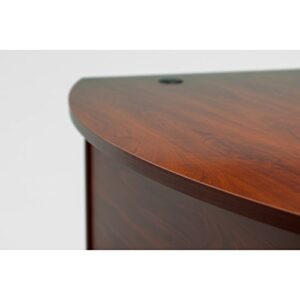 Bush Business Furniture Series C Collection 60W x 43D Right Hand L-Bow Desk Shell in Hansen Cherry