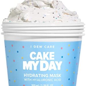 I DEW CARE Wash-Off Face Mask - Cake My Day | Mother's Day, Hydrating, Refreshing for Dry Skin with Hyaluronic Acid, 3.52 Oz