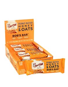 bob’s red mill peanut butter honey & oat bob’s bars, 1.76 ounce (pack of 12)