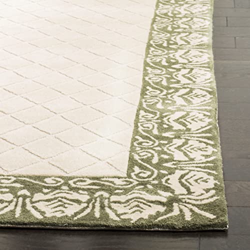 Safavieh Total Performance Collection 2' x 3' Light Green TLP755H Hand-Hooked Border Area Rug