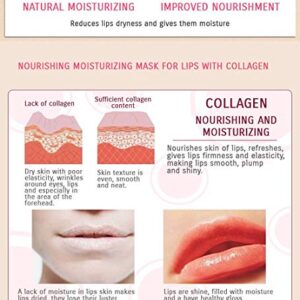 Lip Mask, 30 Pieces Collagen Crystal Pink Lip Care Gel Masks, Lip Pads For Moisturizing, Anti-Wrinkle, Anti-Aging, Firms Hydrates Lips, Remove Dead Skin Moisture Essence Make Your Lip Attractive Sexy