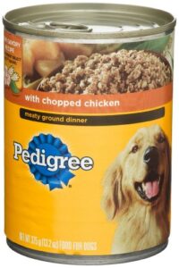 pedigree meaty ground dinner with chopped chicken canned dog food 13.2 ounces (pack of 24)