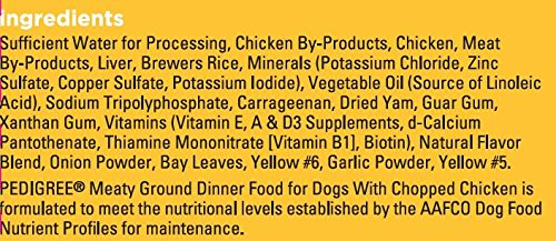 Pedigree Meaty Ground Dinner With Chopped Chicken Canned Dog Food 13.2 Ounces (Pack Of 24)