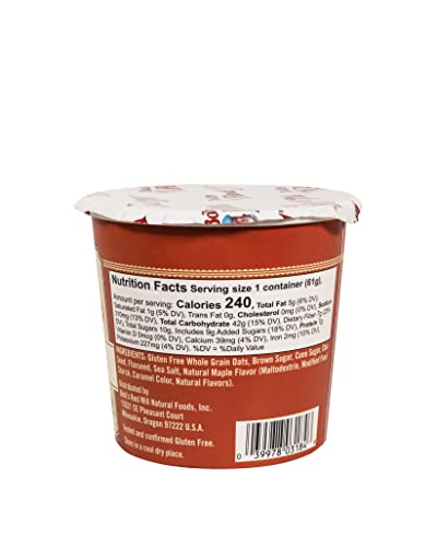 Bob's Red Mill Gluten Free Oatmeal Cup, Brown Sugar & Maple (Pack of 12)