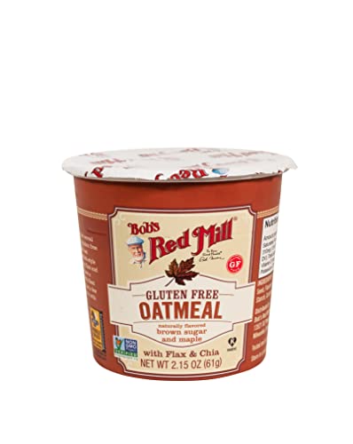 Bob's Red Mill Gluten Free Oatmeal Cup, Brown Sugar & Maple (Pack of 12)