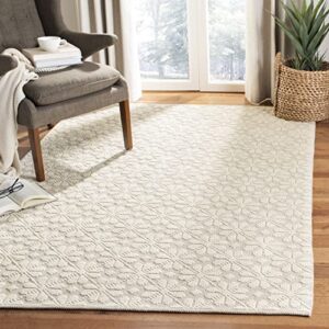 martha stewart collection by safavieh 9′ x 12′ ivory msr3503a handmade contemporary floral wool area rug