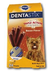 pedigree dentastix bacon flavor, 24 count