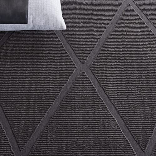 Safavieh Revive Collection 5'3" x 7'7" Charcoal REV104H Non-Shedding Trellis Area Rug