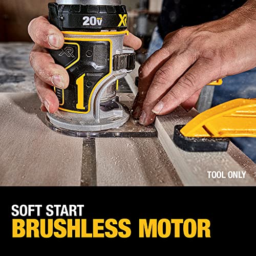 DEWALT 20V Max XR Cordless Router, Brushless, Tool Only (DCW600B)