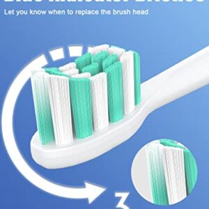 Toothbrush Replacement Heads for Philips Sonicare ProtectiveClean DailyClean Electric Toothbrush Head 1 2 Series Plaque Control Gum 4100 5100 C1 C2 G2 HX9023 Snap-on, 10 Pack