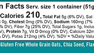 Bob's Red Mill Gluten Free Oatmeal Cup, Classic with Flax/Chia (Pack of 12)