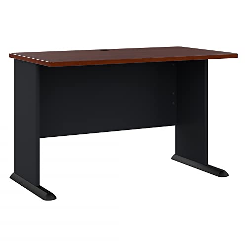 Bush Business Furniture Series A 48W Desk in Hansen Cherry and Galaxy