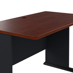 Bush Business Furniture Series A 48W Desk in Hansen Cherry and Galaxy