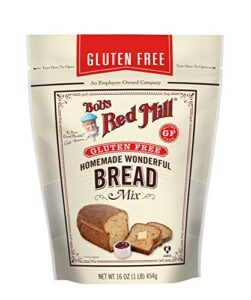 bob’s red mill gluten free homemade wonderful bread mix, 16 ounce (pack of 4)