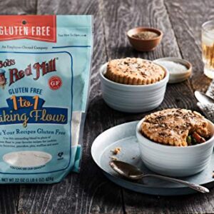 Bob's Red Mill Gluten Free 1-to-1 Baking Flour, 22-ounce (Pack of 4)