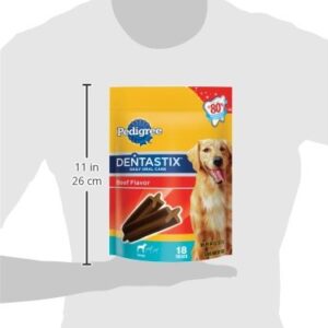 Pedigree Dentastix Beef Flavor Large Treats For Dogs - 15.6 Oz. 18 Count