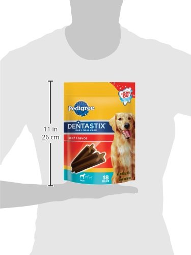 Pedigree Dentastix Beef Flavor Large Treats For Dogs - 15.6 Oz. 18 Count