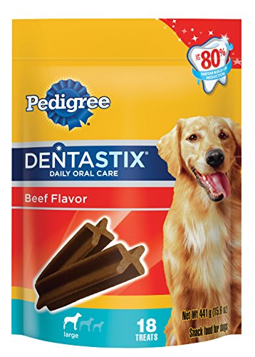 Pedigree Dentastix Beef Flavor Large Treats For Dogs - 15.6 Oz. 18 Count