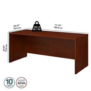 Bush Business Furniture Studio C Home Office Desk, 72W x 30D, Hansen Cherry