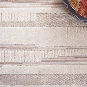 Safavieh Urban Collection 9' x 12' Ivory/Beige URB200A Moroccan Rustic Tassel Fringe Area Rug