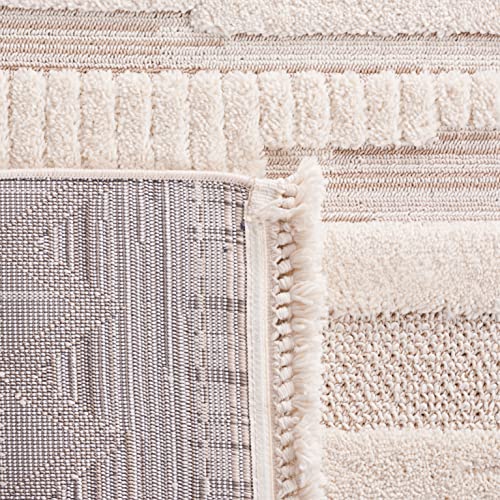 Safavieh Urban Collection 9' x 12' Ivory/Beige URB200A Moroccan Rustic Tassel Fringe Area Rug