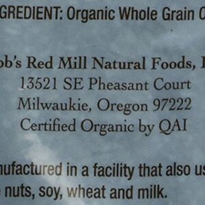 Bob's Red Mill Quick Cooking 100% Whole Grain Oats, 112 Ounce