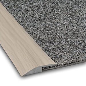funmaypoon grain floor transition strip pvc carpet & floor edging trim strip threshold transitions suitable for threshold height less than 5mm (6.56ftft) (grey wood grain)