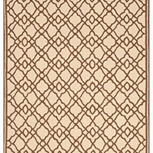 SAFAVIEH Four Seasons Collection 8' x 10' Ivory / Dark Brown FRS396A Hand-Hooked Area Rug