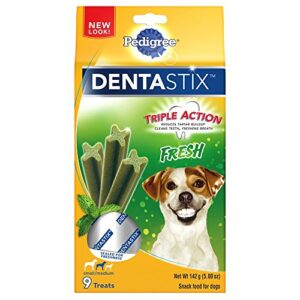 pedigree dentastix fresh small/medium treats for dogs, 5 ounces