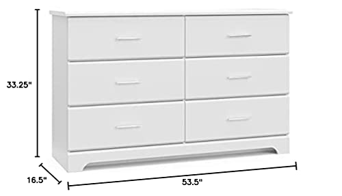 Storkcraft Brookside 6 Drawer Chest - White