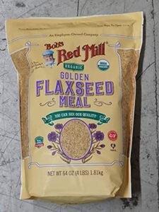 64oz organic whole ground golden flaxseed meal bob’s red mill (4 pounds total)