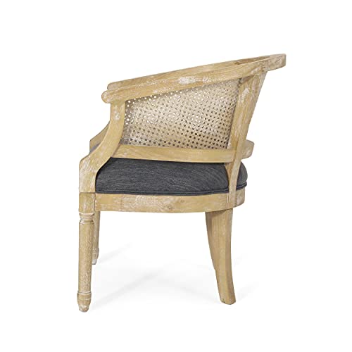 Christopher Knight Home Steinaker Accent Chair, Charcoal + Natural